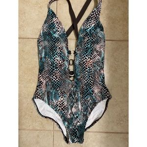 LaBlanca~Reptile~One-piece~Swimsuit~NWOT~sz 12